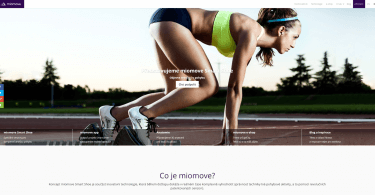 miomove.cz - stránky startup projektu