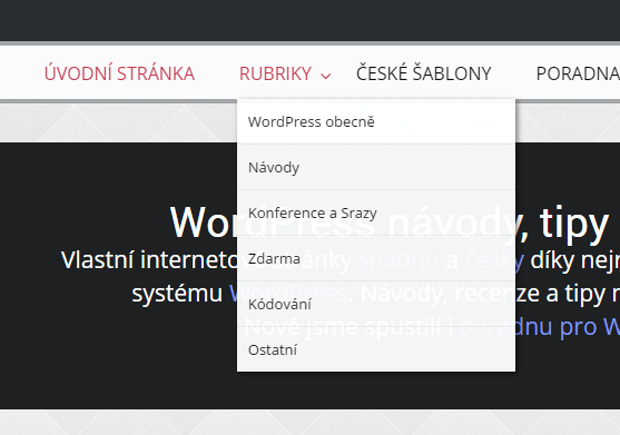 Rozbalovací menu