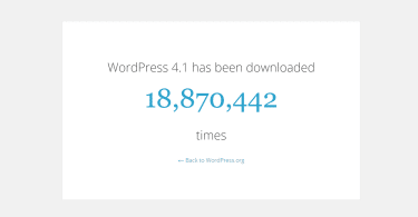 Počet stáhnutí WordPress 4.1 k 19.2.2015