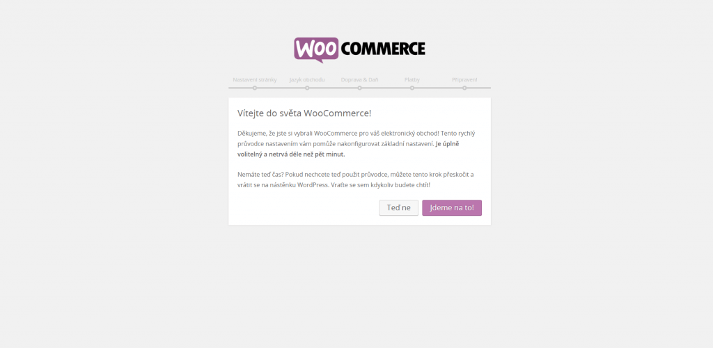 Inicializace WooCommerce