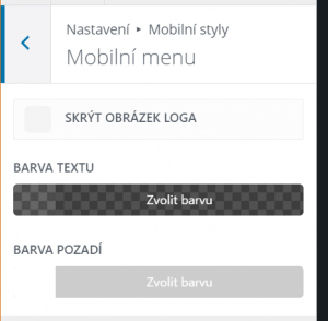 Mobilní menu