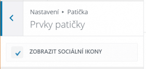 Prvky patičky