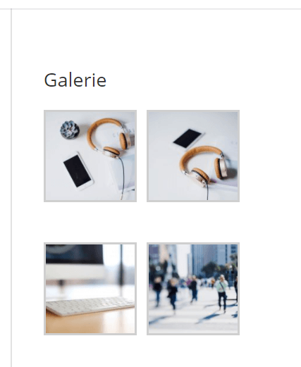 Galerie widget