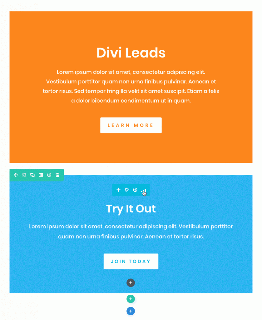 Divi Leads ve Visuálním Builderu