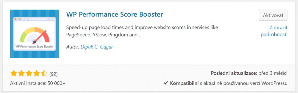 WP Performance Score Booster