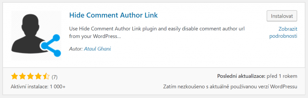 Hide Comment Author Link