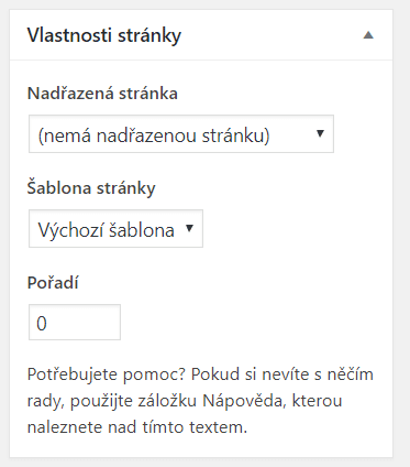 Nadřazená stránka