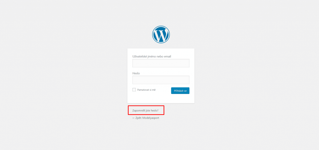 Zapomněli jste heslo