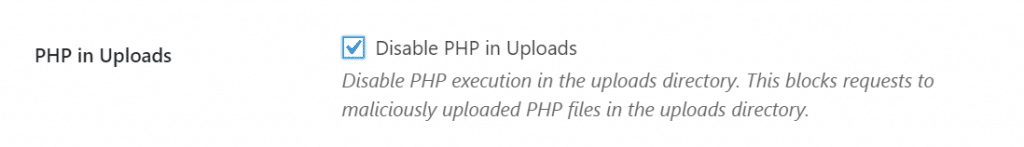 PHP in Uploads