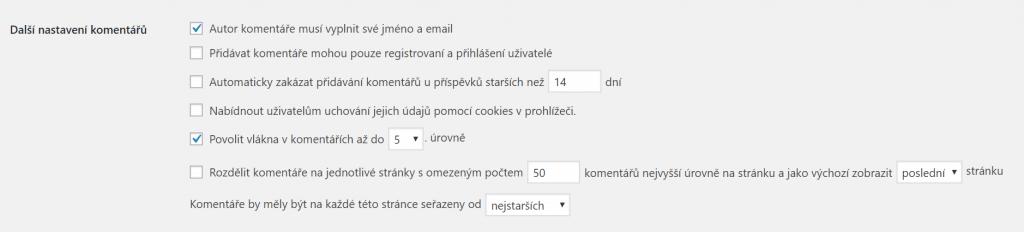 Rozdělit komentáře na jednotlivé stránky s omezeným počtem