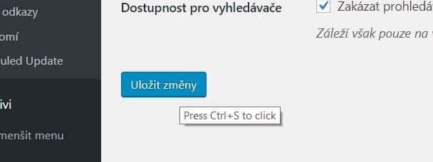 Press Ctrl+S to click