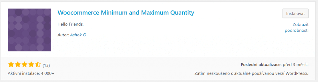 Woocommerce Minimum and Maximum Quantity