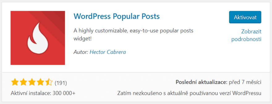 WordPress Popular Posts plugin