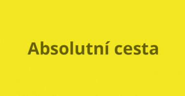 absolutní cesta