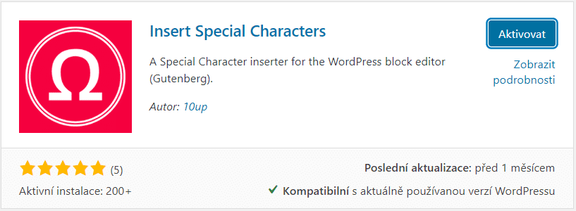 Insert special characters