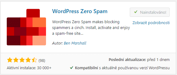 WordPress Zero Spam
