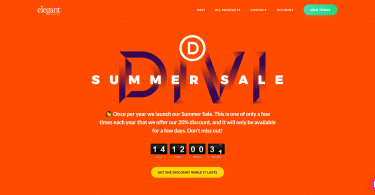 Divi Summer Sale
