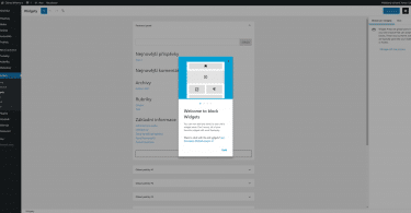 WordPress Gutenberg widgety