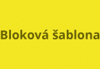 bloková šablona