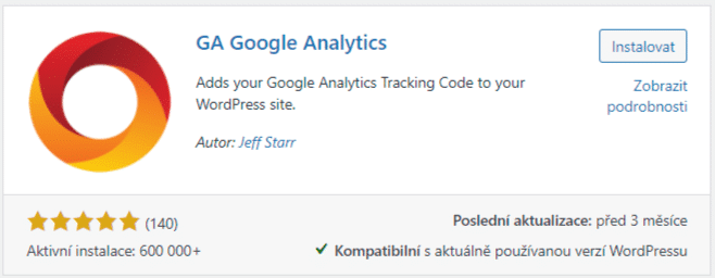 Google Analytics plugin WordPress