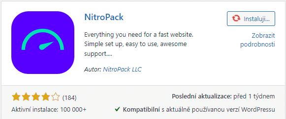 WordPress plugin NitroPack