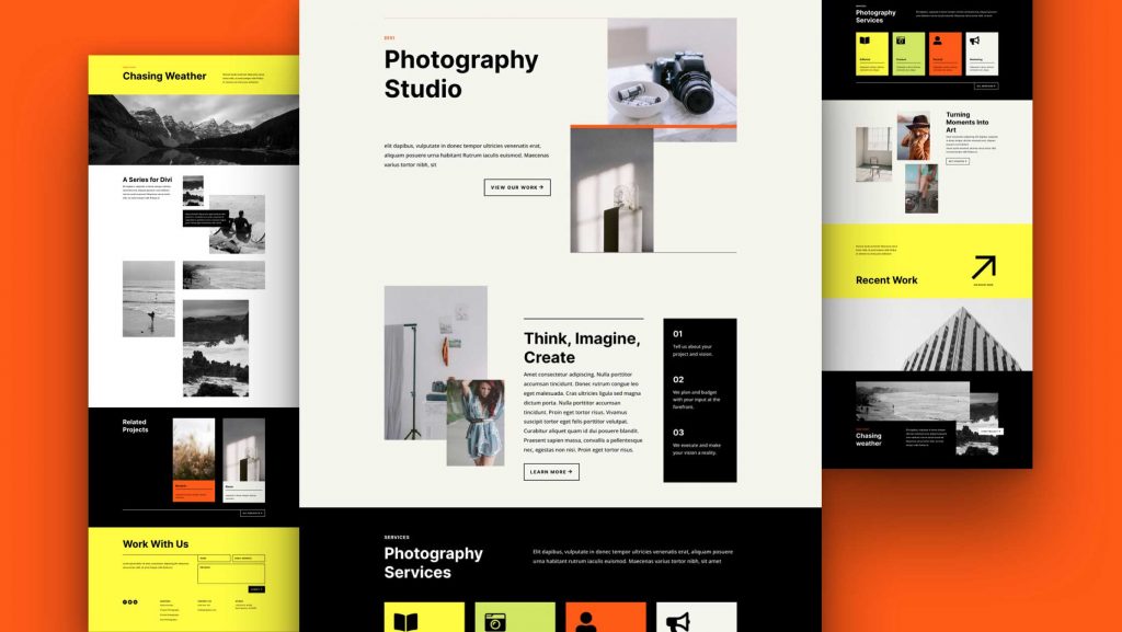 Divi Photography Studio Layout