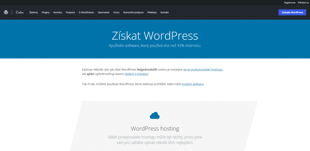 WordPress.org stažení WordPress