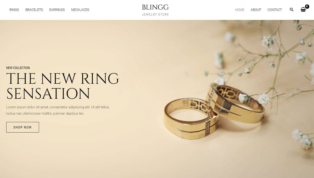 Náhled designu Blingg Jewelry