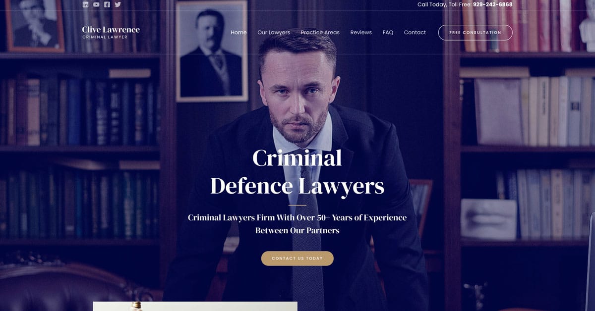 Náhled designu Criminal Lawyer
