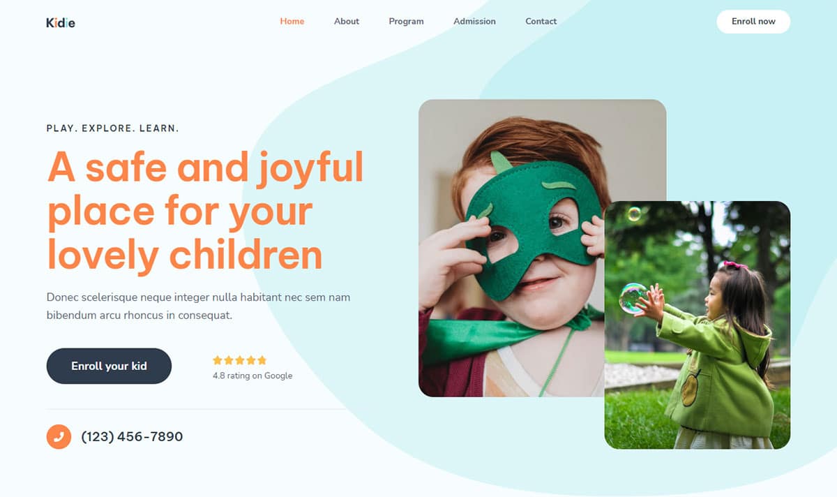 Náhled designu Day Care Services