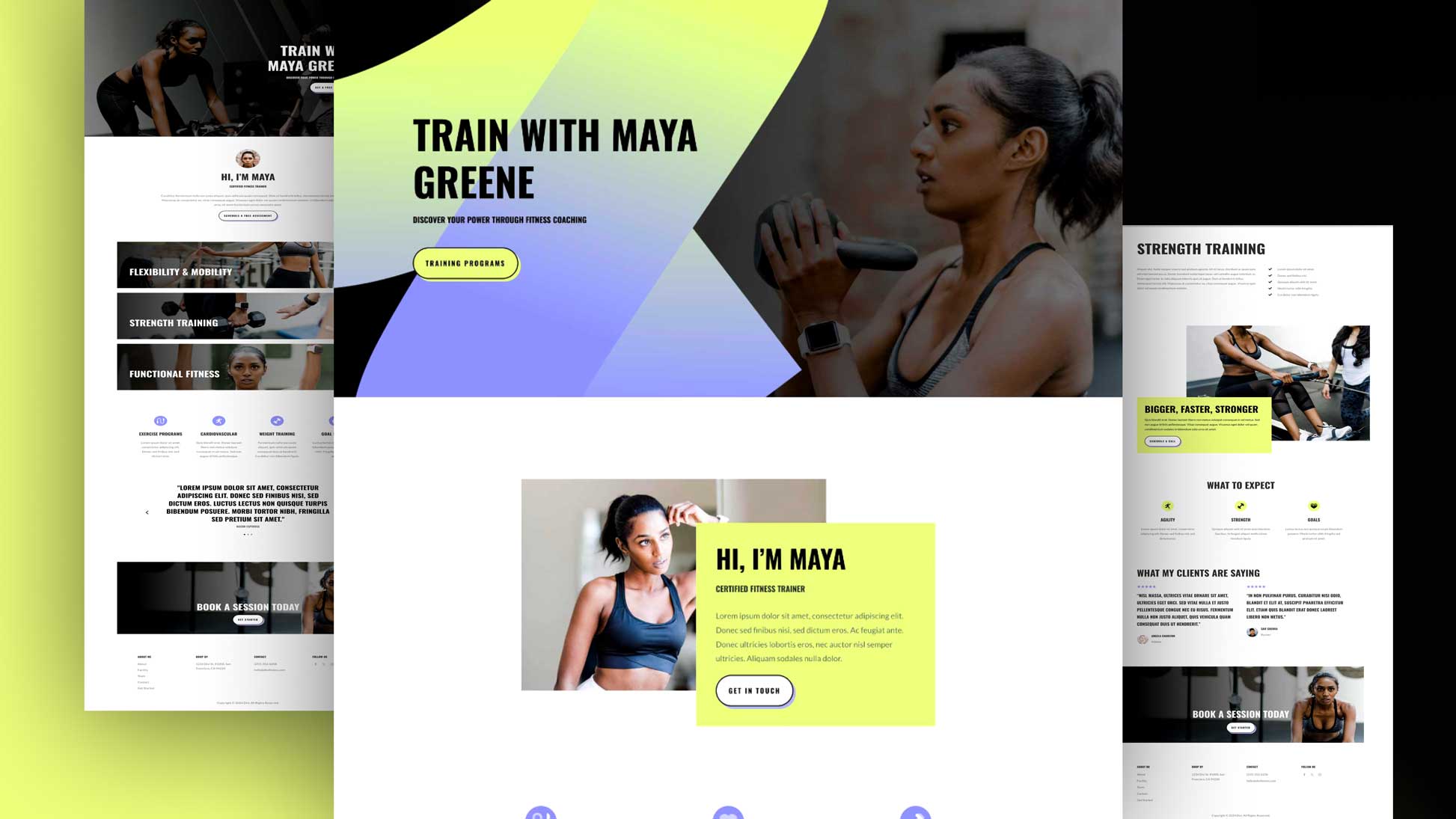 Náhled designu Fitness Trainer