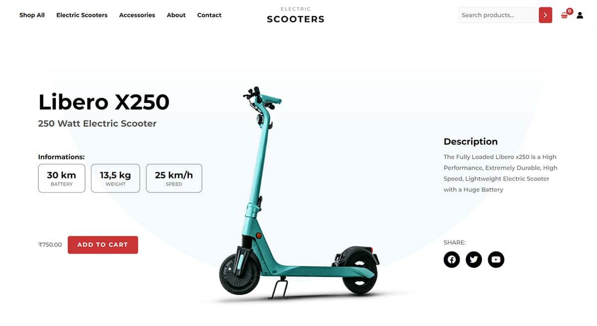 Náhled designu Electric Scooter