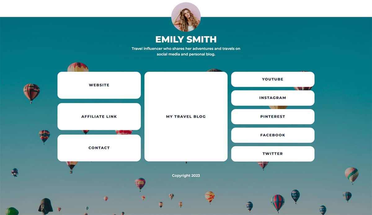 Náhled designu Emily Smith – Traveller