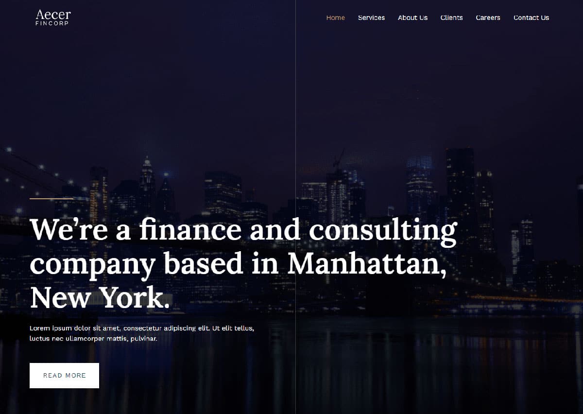 Náhled designu Finance & Consulting