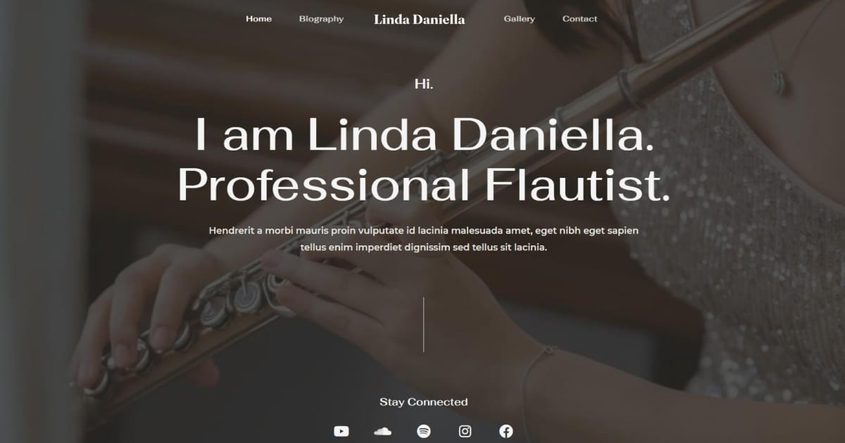 Náhled designu Flute Artist