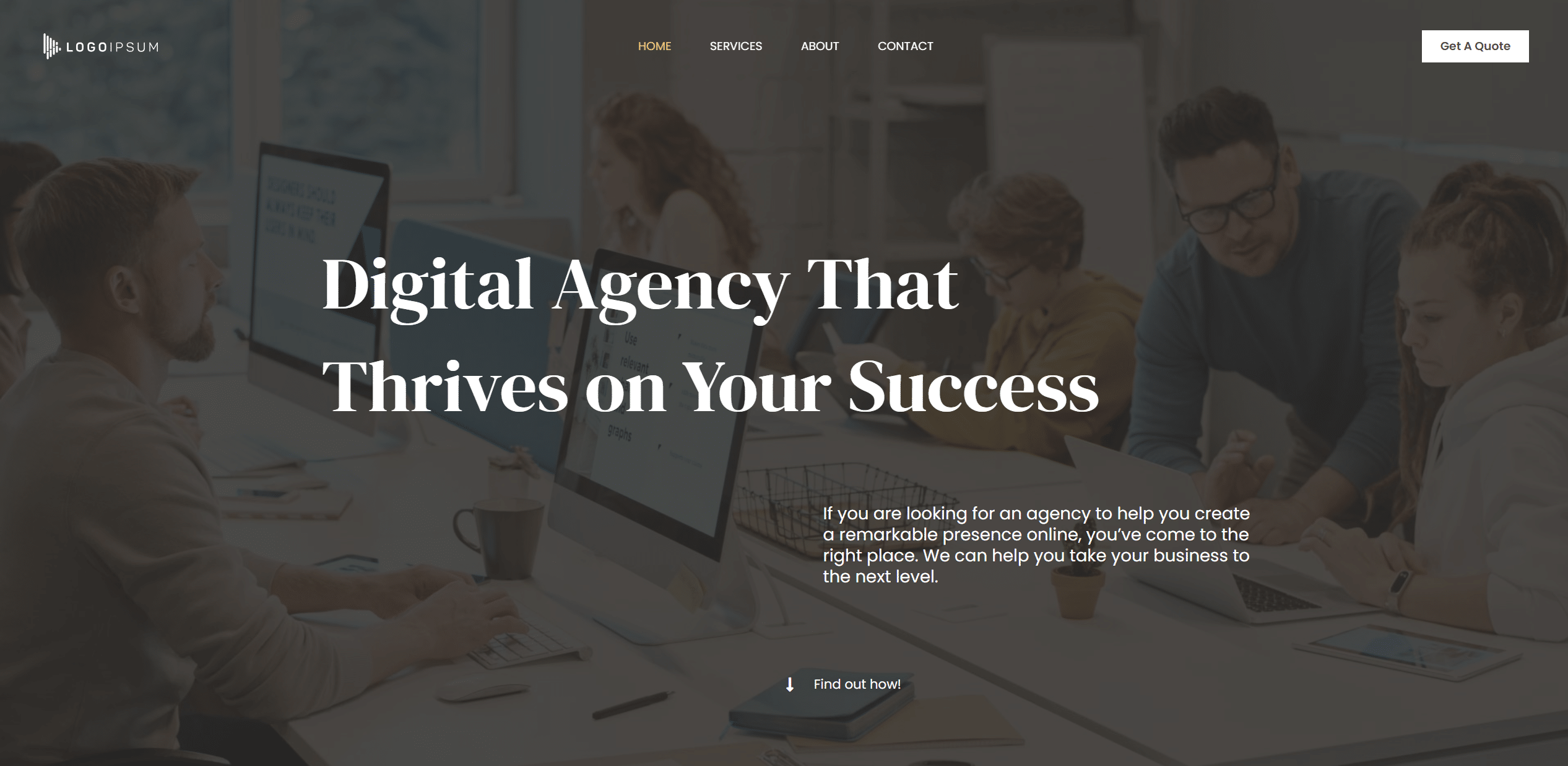Náhled designu Digital Agency