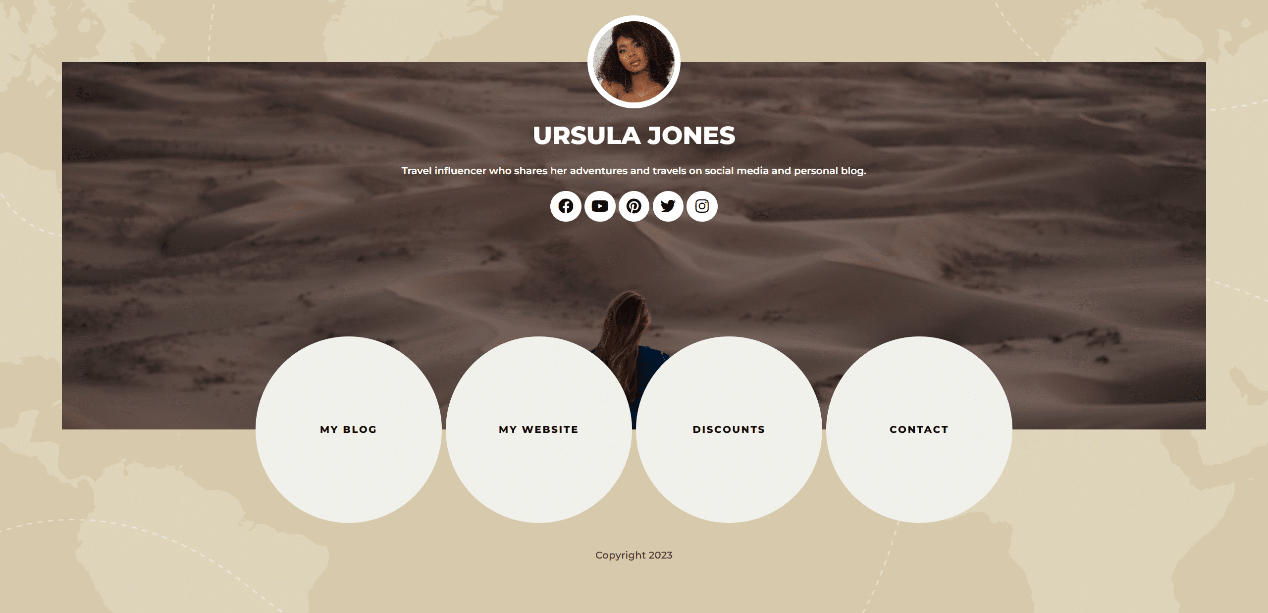 Náhled designu Ursula Jones – Traveller
