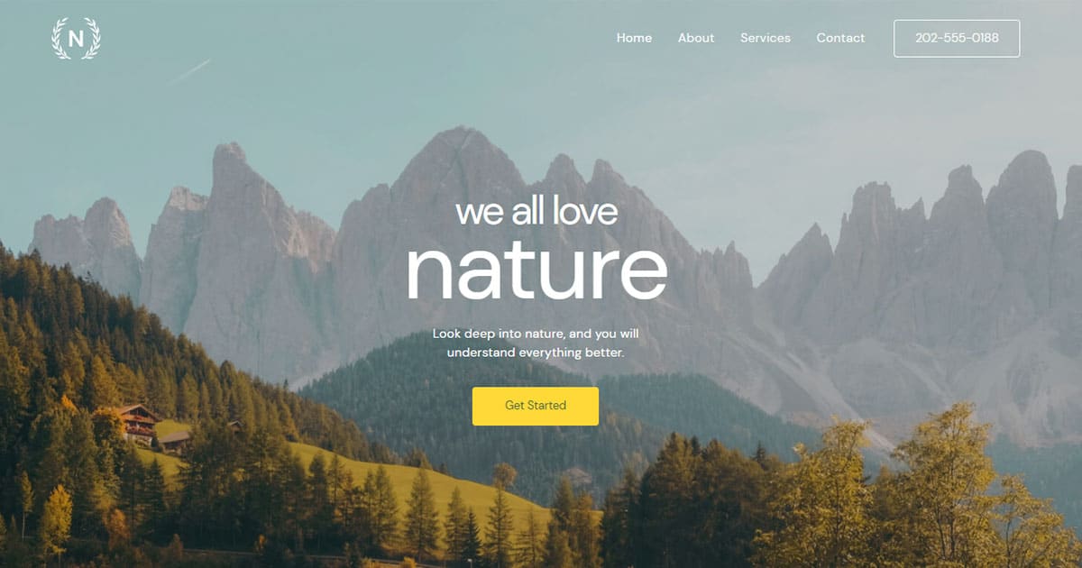 Náhled designu Love Nature