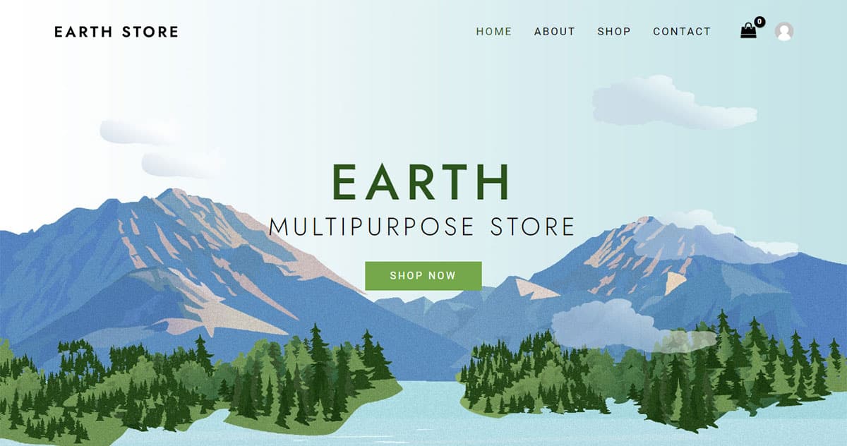 Náhled designu Planet Earth Store