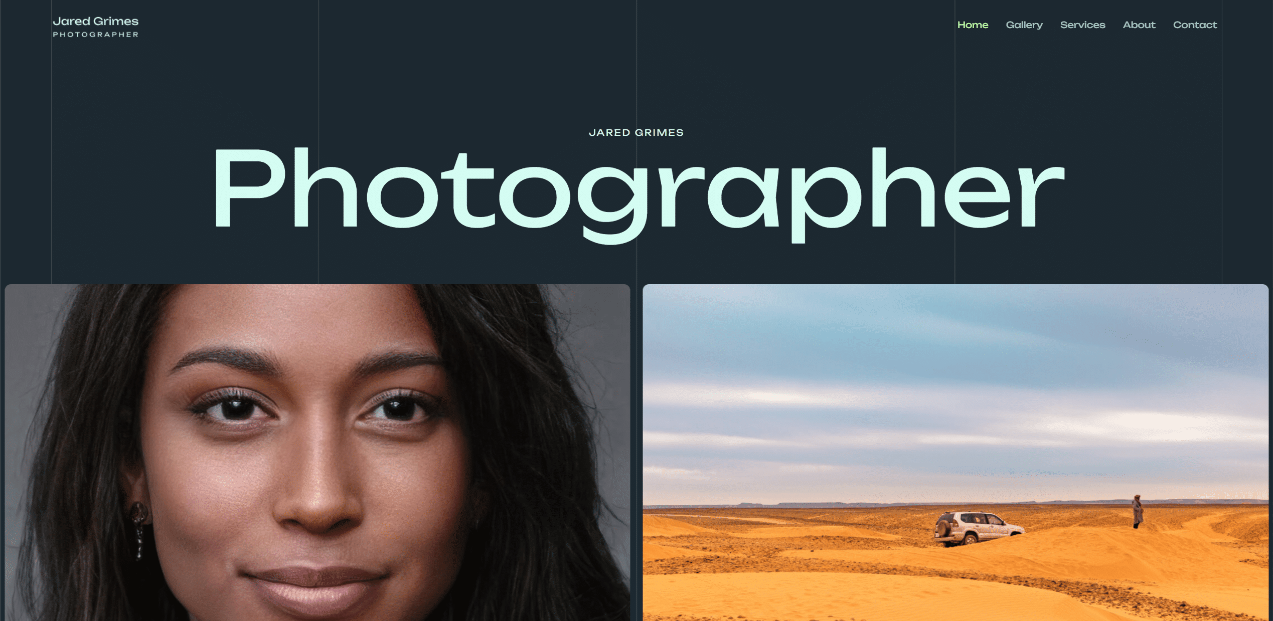 Náhled designu Photographer Portfolio
