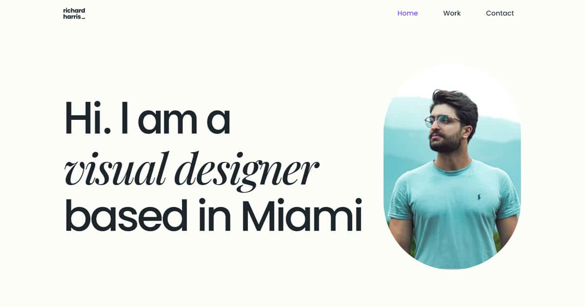 Náhled designu Visual Artist Portfolio