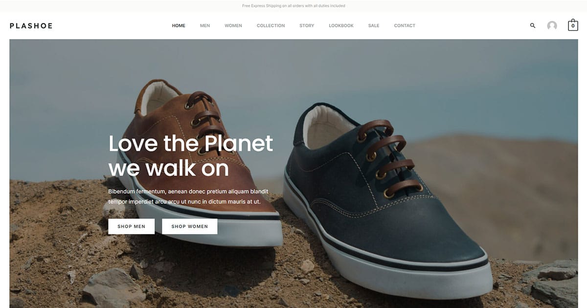 Náhled designu Recycled Shoe Store