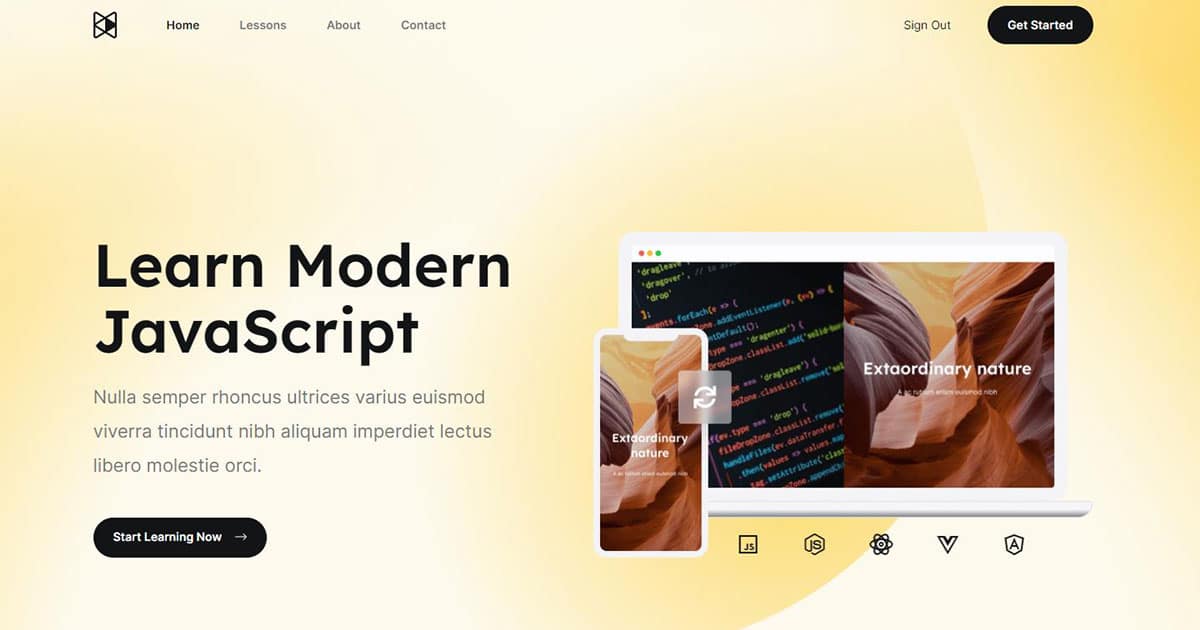 Náhled designu eCourse