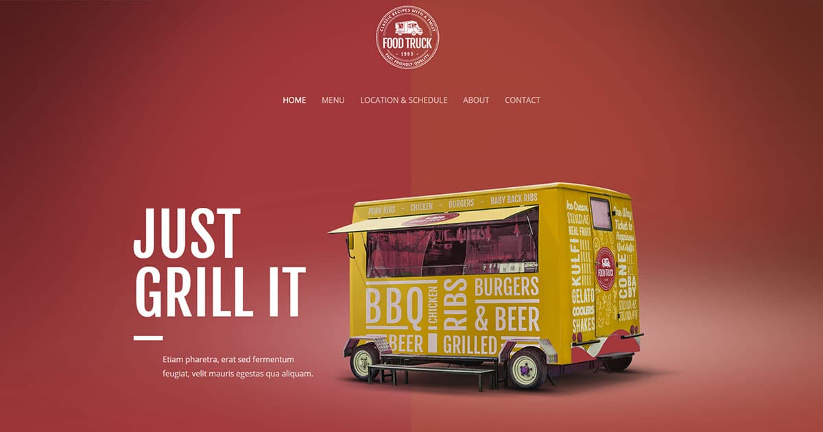 Náhled designu BBQ Food Truck