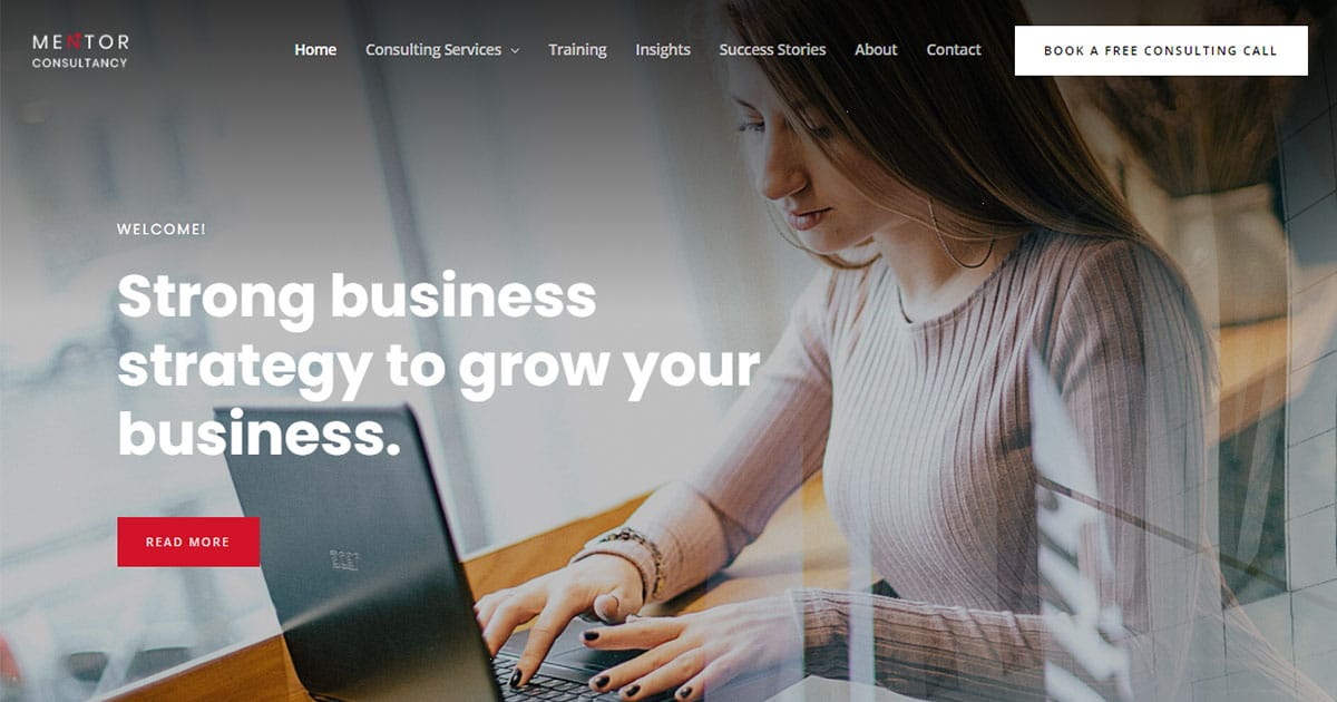 Náhled designu Business Consultancy Firm