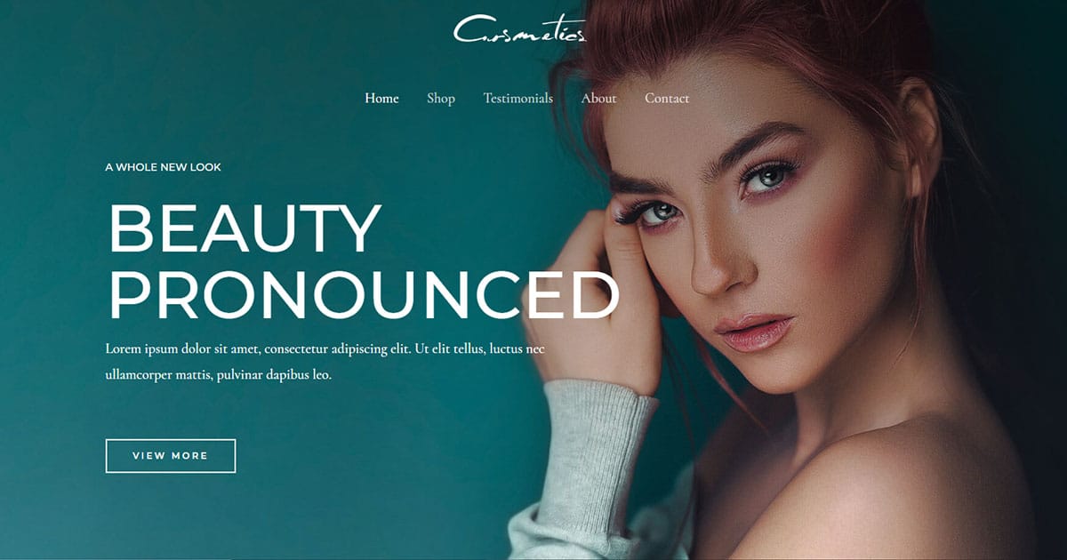 Náhled designu Cosmetics Store