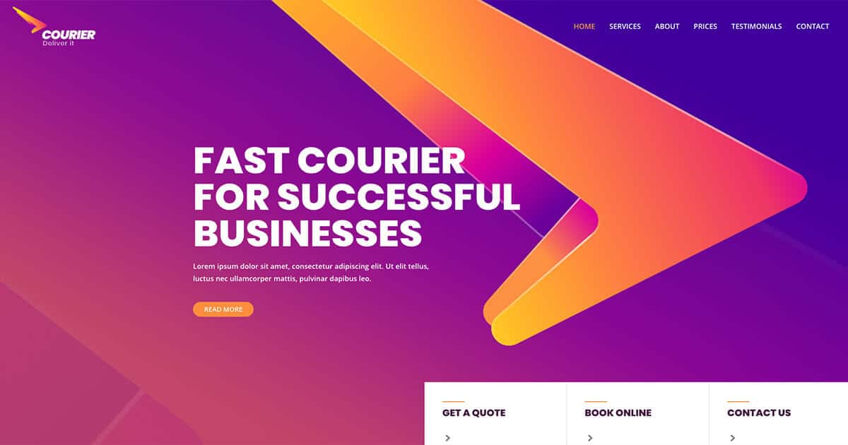 Náhled designu Courier & Delivery Services