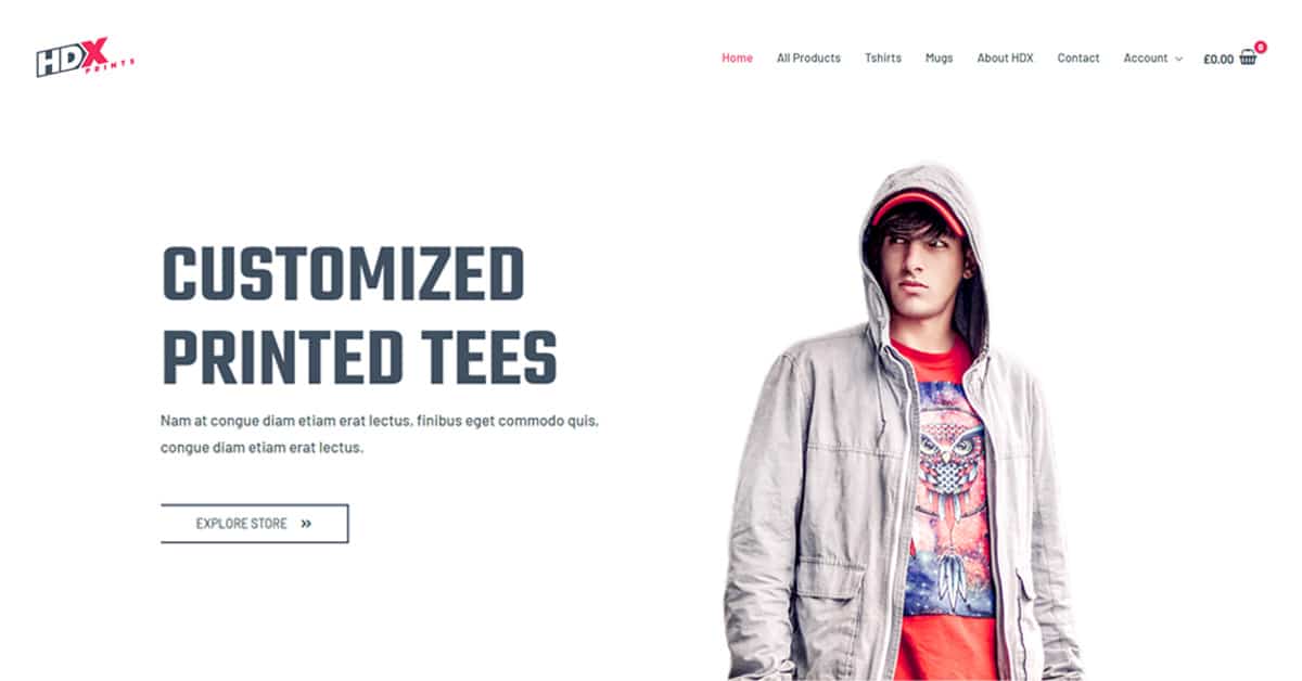 Náhled designu Custom Printing Pro