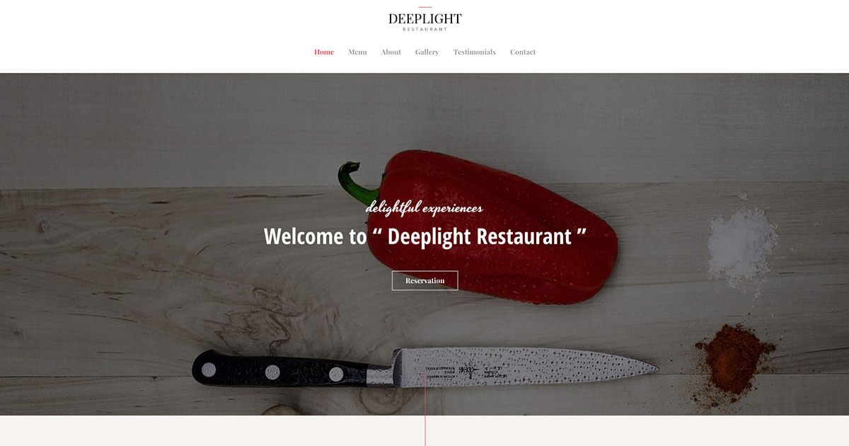 Náhled designu Deeplight Restaurant