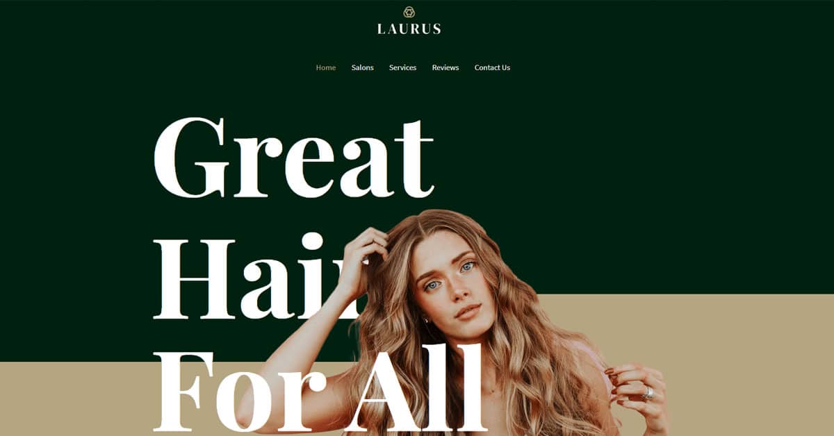 Náhled designu Hairdressers and Hair Salons